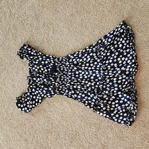 Women size small daisy dress. Sundress is navy white and yellow.